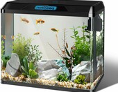 Nobleza Zestaw akwarium 54 l – szklane akwarium z filtrem i oświetleniem LED, czarny – zdjęcie 1