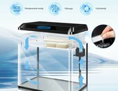 Nobleza Zestaw akwarium 54 l – szklane akwarium z filtrem i oświetleniem LED, czarny – zdjęcie 4
