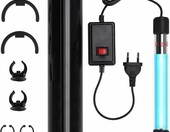 SWAWIS Sterylizator UV 13 W do akwarium – zanurzalna lampa UV z osłoną i przyssawką – zdjęcie 1