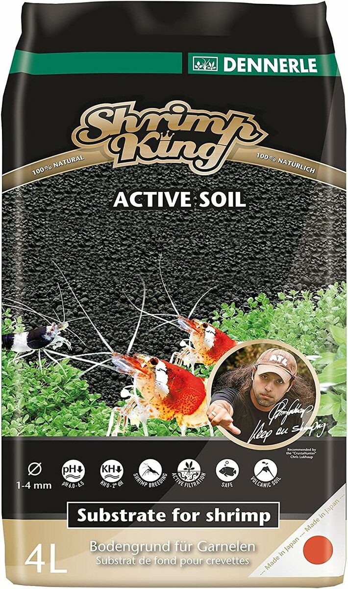 Dennerle Shrimp King Active Soil 4 l – aktywne podłoże do akwarium z krewetkami