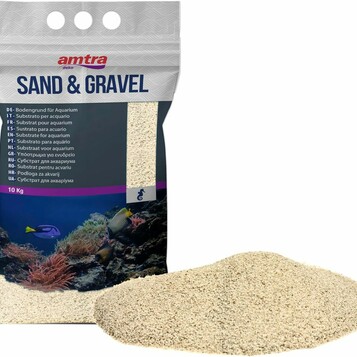 Amtra – delikatny biały piasek do akwarium, 10 kg