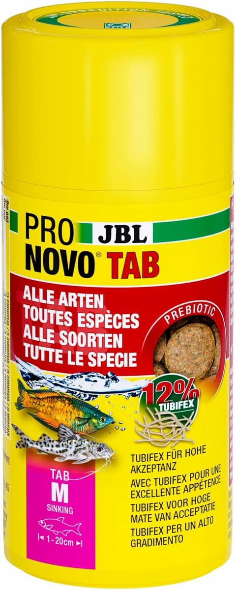 JBL Pronovo Tab M 100 ml – uniwersalna karma w tabletkach dla ryb akwariowych