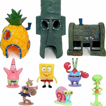 MeYuxg dekoracja do akwarium – domek ananas z żywicy dla ryb