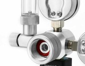 QWORK reduktor CO2 do akwarium z dwoma manometrami i licznikiem bąbelków, W21.8, 12 V – zdjęcie 4