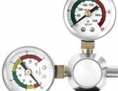 QWORK reduktor CO2 do akwarium z dwoma manometrami i licznikiem bąbelków, W21.8, 12 V – zdjęcie 5