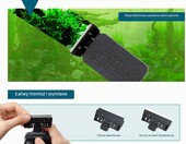 hygger magnetyczna szczotka do akwarium L – czyścik do szyb z ostrzem – zdjęcie 5