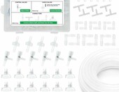 LINLAN R091 – zestaw akcesoriów do pompki powietrza: wąż 8 m, zawory, złączki – zdjęcie 1
