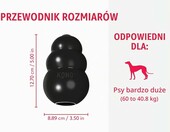 KONG Extreme XL – wytrzymała zabawka dla dużych psów, czarna guma – zdjęcie 4