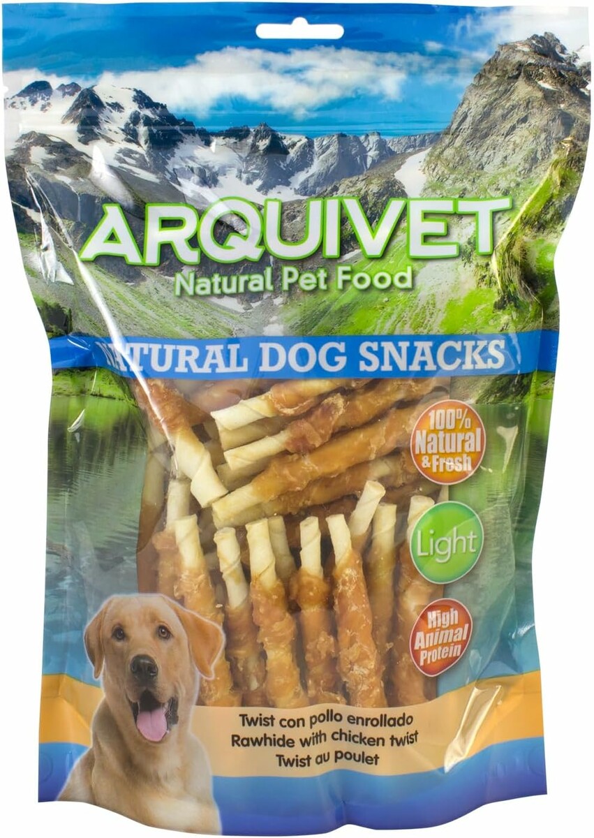 Arquivet Twist z kurczakiem 1 kg – naturalne smakołyki dla psów