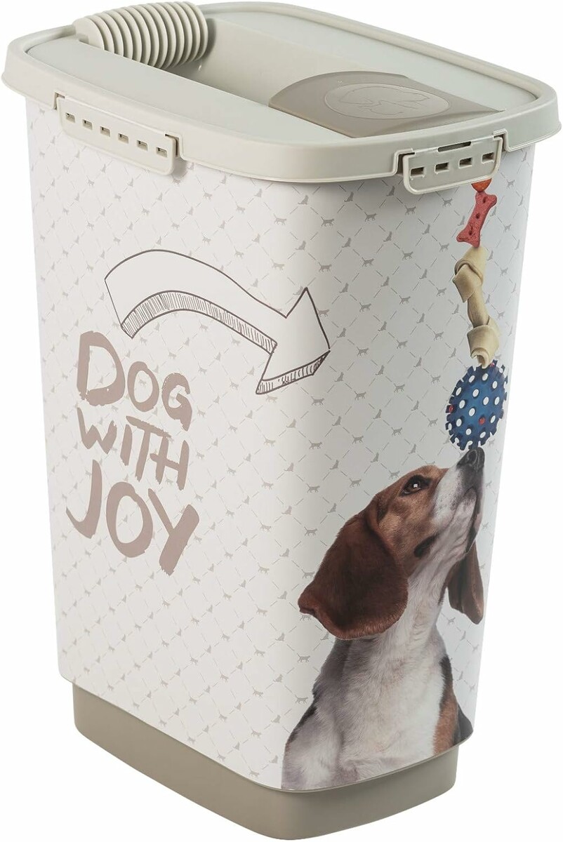 Rotho Mypet Cody 25 l – hermetyczny pojemnik na karmę dla psa z łopatką