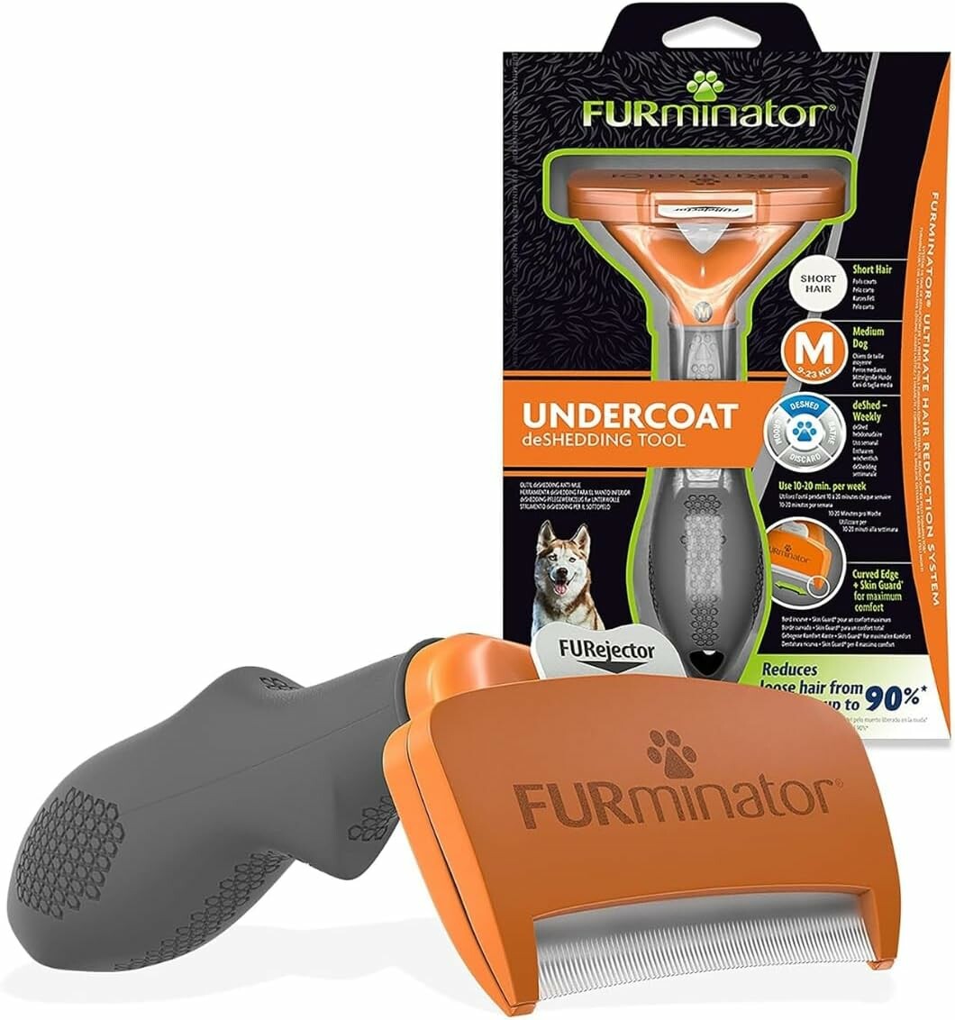 FURminator deShedding M – szczotka do wyczesywania podszerstka psów krótkowłosych