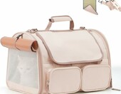 FUKUMARU PB03 – miękki transporter dla kota i małego psa, różowy, 44,5 cm – zdjęcie 1