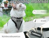 rabbitgoo DXMJTZ02XXSGR23CW – szelki dla kota ze smyczą, XXS, szare – zdjęcie 4