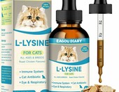 Eagou Diary Lysin – krople z L-lizyną i witaminami dla kotów, 60 ml – zdjęcie 1
