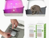 Catit 50702 – zakryta kuweta dla kota z filtrem węglowym i klapką, szara – zdjęcie 3