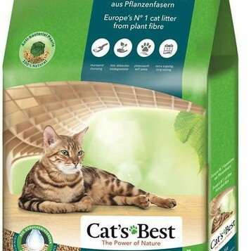 Cat's Best Sensitive – roślinny żwirek zbrylający dla kotów, 20 l (7,2 kg)
