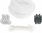 lionto CN00710 – przezroczysta siatka ochronna na balkon dla kota, 3 × 4 m – zdjęcie 5