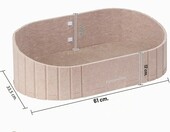 FUKUMARU ST06 – drapak i legowisko dla kota w kształcie sofy, 61 cm, camelowy – zdjęcie 5