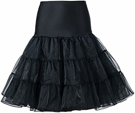 Boolavard halka podsukienkowa w stylu lat 50. – czarna, rockabilly