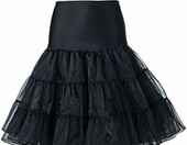 Boolavard halka podsukienkowa w stylu lat 50. – czarna, rockabilly – zdjęcie 2