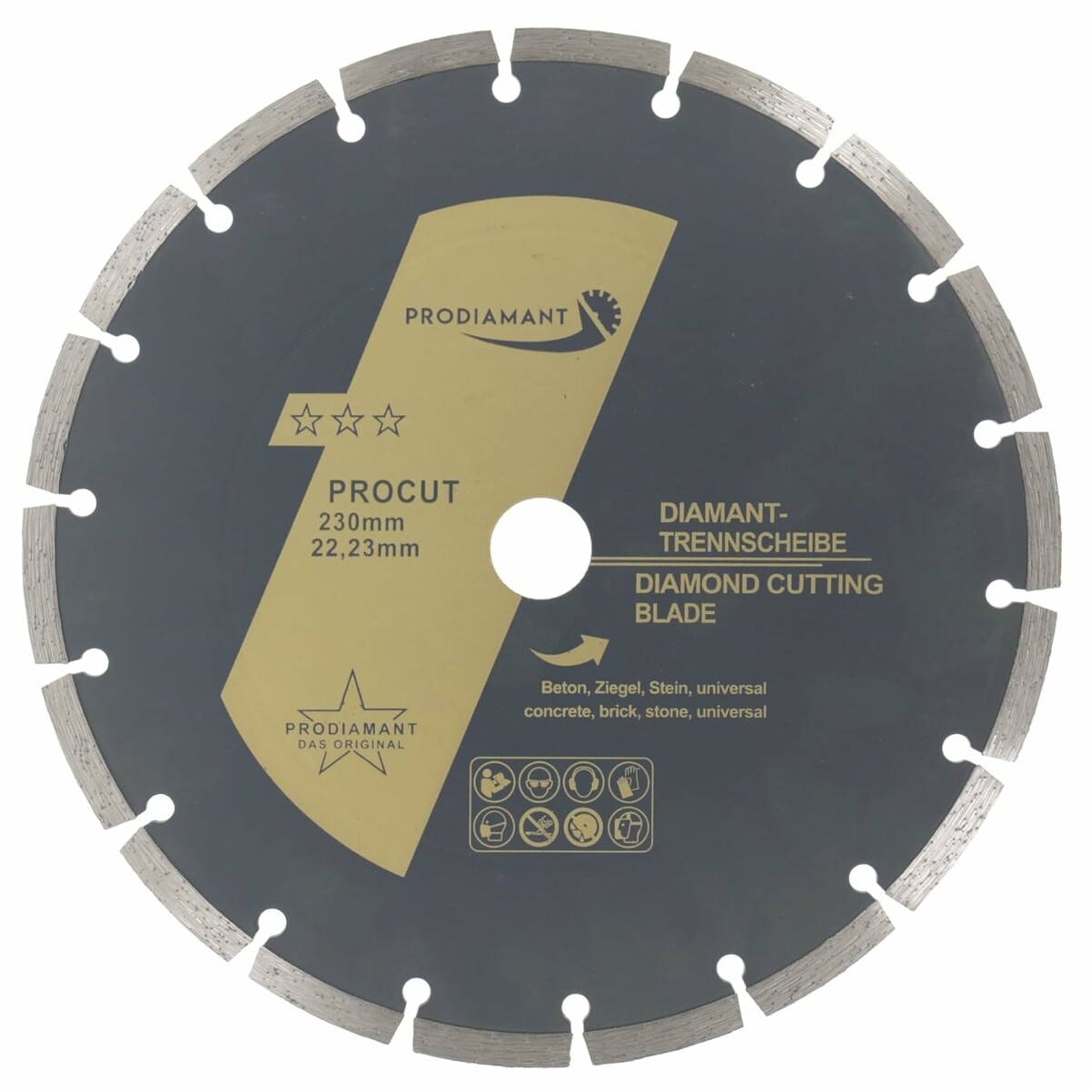 PRODIAMANT procut-230 – diamentowa tarcza tnąca 230 mm do kamienia i betonu