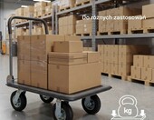 WilTec 62450 – składany wózek platformowy do 300 kg, pompowane koła – zdjęcie 4