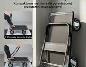 WilTec 62450 – składany wózek platformowy do 300 kg, pompowane koła – zdjęcie 5