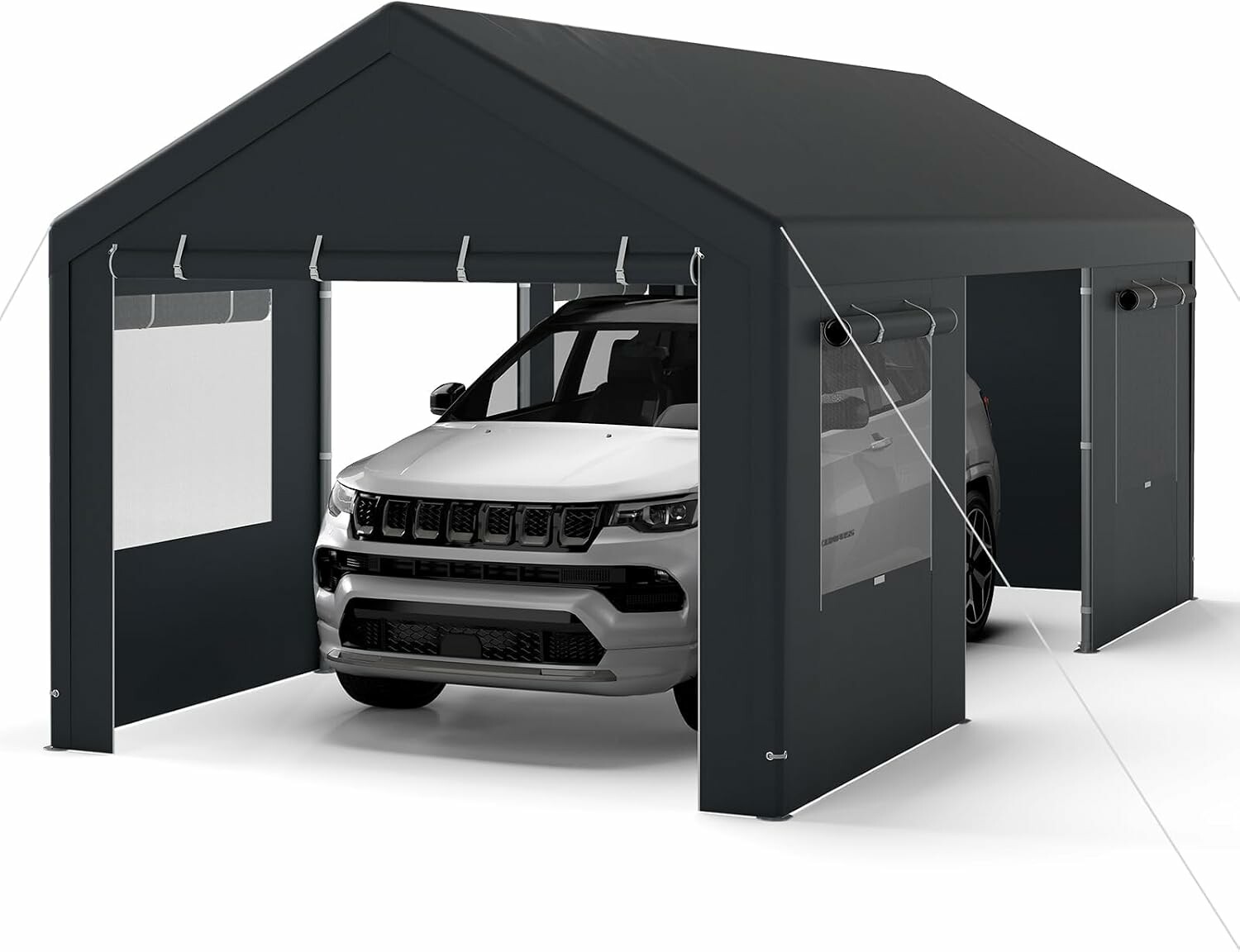 COSTWAY ZB34096DE – namiot magazynowy i garażowy 586 x 305 cm, szary
