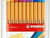 STABILO point 88 8820 – zestaw 20 cienkopisów w etui, linia 0,4 mm – zdjęcie 1