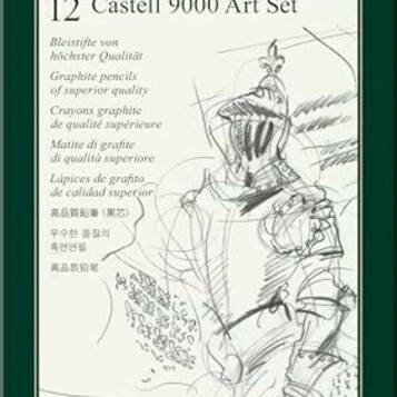 12 ołówków 8B-2H Faber-Castell Castell 9000 (stan nowy)