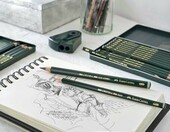 Faber-Castell Castell 9000 119065 – 12 ołówków 8B-2H w metalowym etui – zdjęcie 4