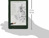 Faber-Castell Castell 9000 119065 – 12 ołówków 8B-2H w metalowym etui – zdjęcie 5