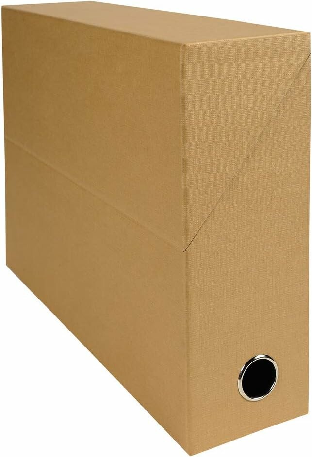 Exacompta 89528E – karton archiwizacyjny A4, grzbiet 90 mm, brązowy