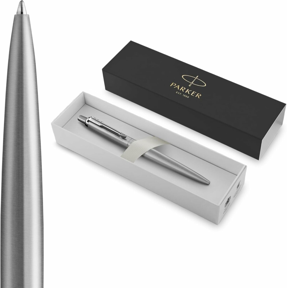 Parker Jotter XL 2122756 – długopis automatyczny, srebrny, niebieski tusz