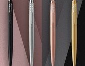 Parker Jotter XL 2122756 – długopis automatyczny, srebrny, niebieski tusz – zdjęcie 3