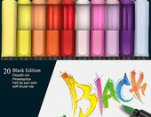 Faber-Castell Black Edition 116452 – 20 pisaków pędzelkowych w kolorach – zdjęcie 1