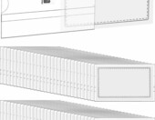 QWORK identyfikatory przezroczyste 90 x 56 mm z klipsem i agrafką, 100 sztuk – zdjęcie 1