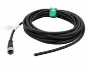 HangTon kabel M12 A-coded 8-pin żeński, ekranowany, 3 m, wolne końce – zdjęcie 1