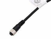 HangTon kabel M12 A-coded 8-pin żeński, ekranowany, 3 m, wolne końce – zdjęcie 3