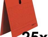 Falken UniReg 80002744 – 25 skoroszytów zawieszkowych A4, czerwone – zdjęcie 2