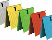 Falken UniReg 80002744 – 25 skoroszytów zawieszkowych A4, czerwone – zdjęcie 3