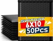Switory koperty bąbelkowe A5, czarne – 50 sztuk, samoklejące – zdjęcie 1