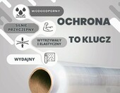 V1 Trade folia stretch 50 cm x 285 m, 23 mikrony – 6 rolek, przezroczysta – zdjęcie 3
