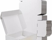 RLAVBL białe pudełka kartonowe 30,5 x 22,9 x 7,7 cm – 20 sztuk, wysyłkowe – zdjęcie 1