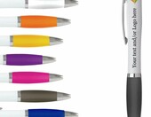 stika.co Contour – długopisy reklamowe z miejscem na logo, 40 sztuk, czarny tusz – zdjęcie 1