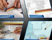 Stylo skalówka architektoniczna 30 cm – aluminiowa linijka trójkątna, skale metryczne – zdjęcie 5