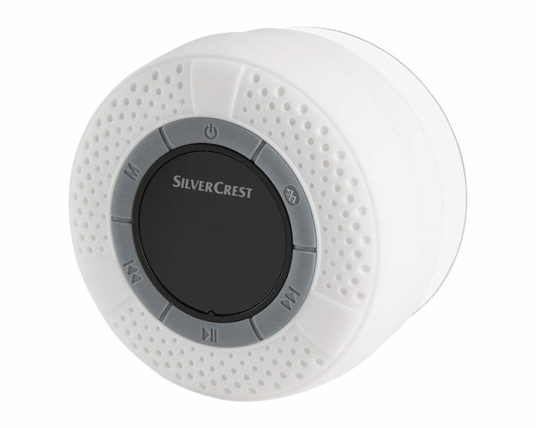 Wodoodporny głośnik do kąpieli SilverCrest HG03921B LED FM