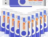 JBOS pendrive reklamowe z logo 512 MB USB 2.0 – zestaw 25 sztuk, niebieskie – zdjęcie 1