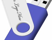 JBOS pendrive reklamowe z logo 512 MB USB 2.0 – zestaw 25 sztuk, niebieskie – zdjęcie 3