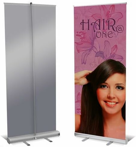 Displaypro roll-up reklamowy 85 x 200 cm – stand wystawowy z nadrukiem i torbą
